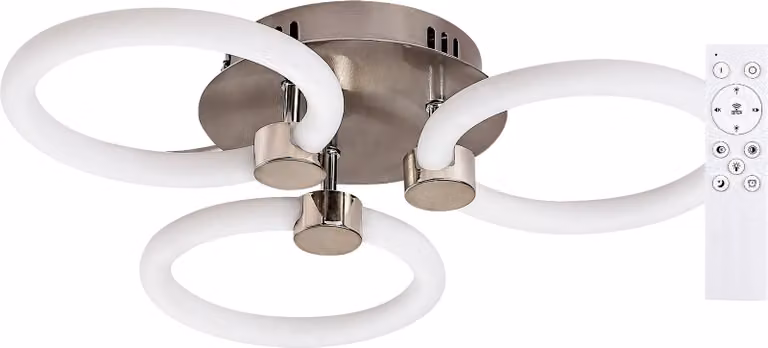 Lampada da soffitto con telecomando LED 21W colore cromo satinato 71007 Sotiris Rabalux