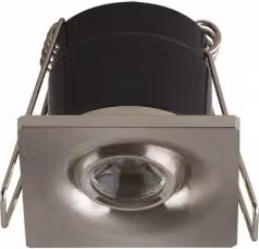 Plafoniera quadrata orientabile GOL LED C 1,6W MATCHR 4000K metallo cromato 8892