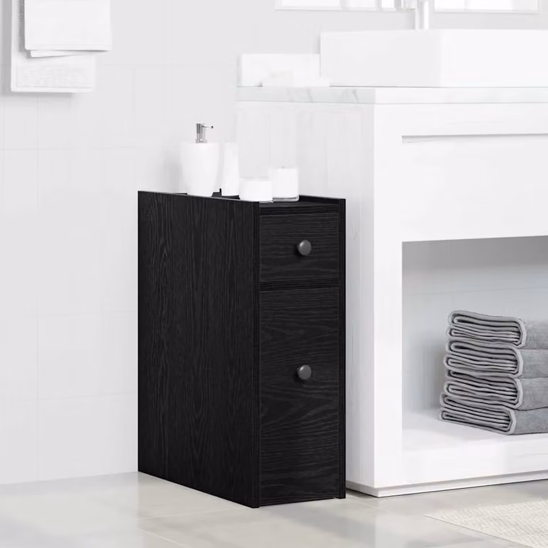 vidaXL Mobile da Bagno 21,5 x 50 x 60 cm Legno ingegnerizzato