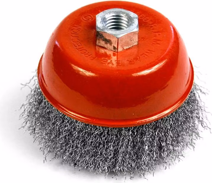 Spazzola Strend Pro CCB-501, 100 mm, a tazza, ondulata, M14x2, filo 0.3 mm