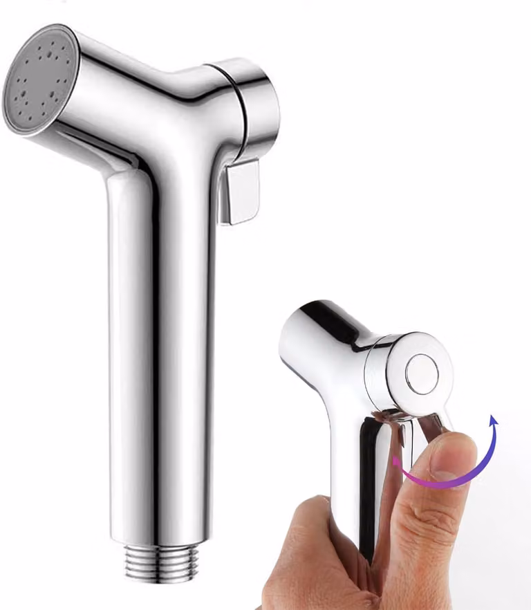 Doccia portatile per bidet da utilizzare in bagno - Ugello regolabile con testa in ABS - Ideale per l'igiene personale e per animali domestici - Adatta per bagno e toilette