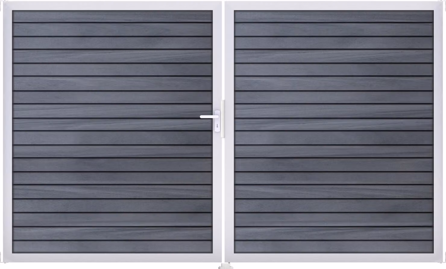 Groja Solid Rhombus Porta doppia universale con telaio in alluminio stone grey_co_extruded Din Right