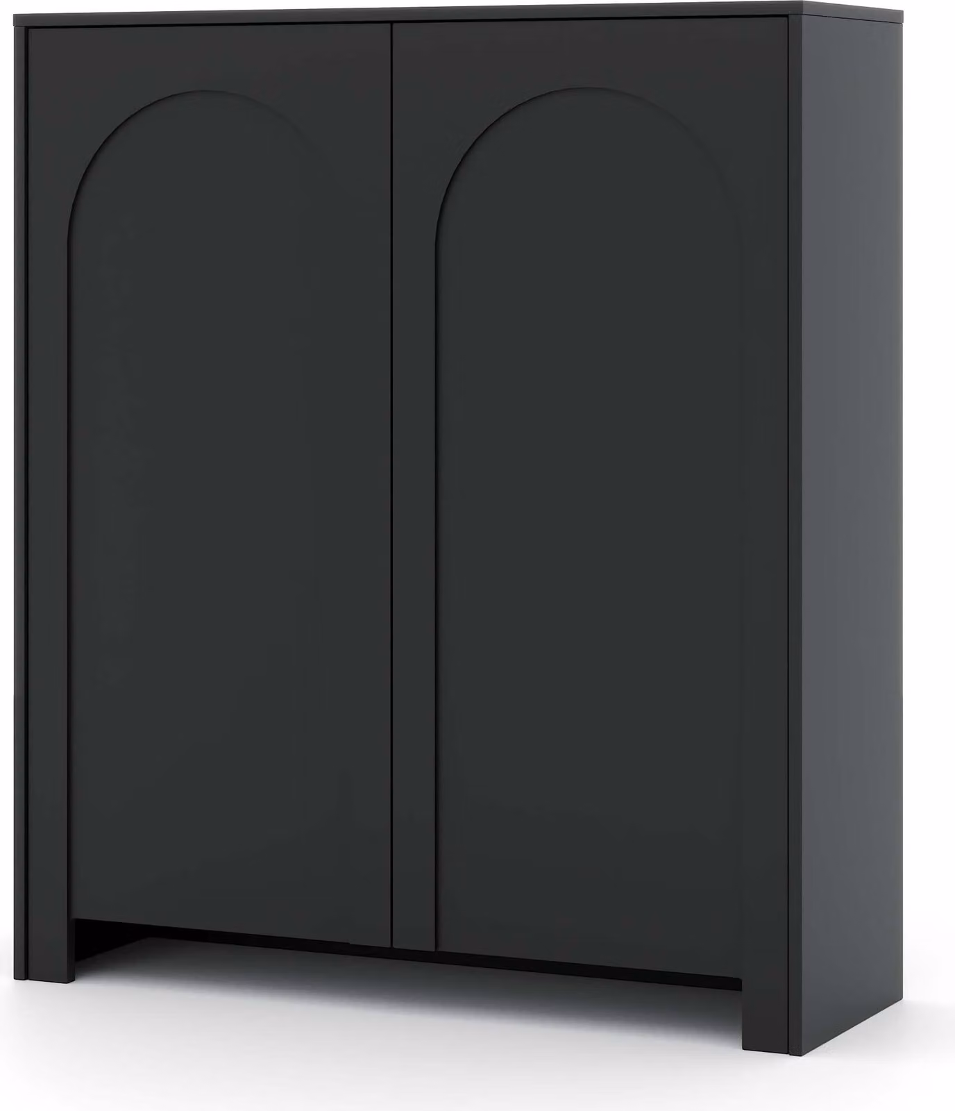 FURNLUX Credenza Arco Black 100cm / Colore principale: Nero / Dimensioni: 100 x 117 x 35 cm