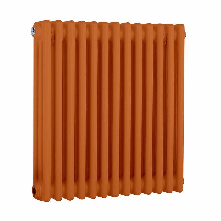 Radiatore Orizzontale a Colonne (3 Colonne) 600mm x 605mm - Arancione (Sunset Arancione) - Regent
