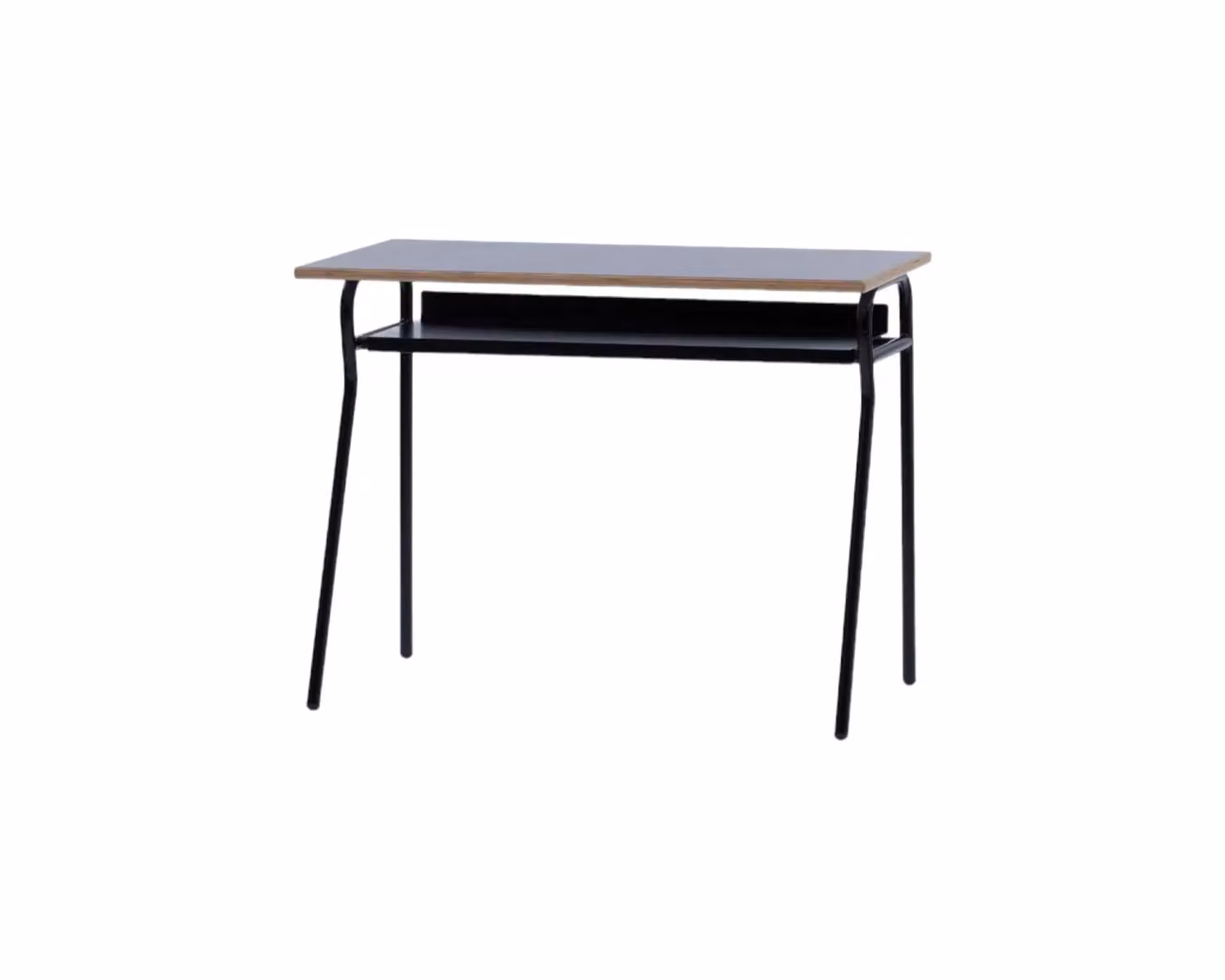 Banco scuola moderno Mobili 2G in metallo nero con piano in melaminico nero L/P/H: 100 x 50 x 76,5 cm – 2