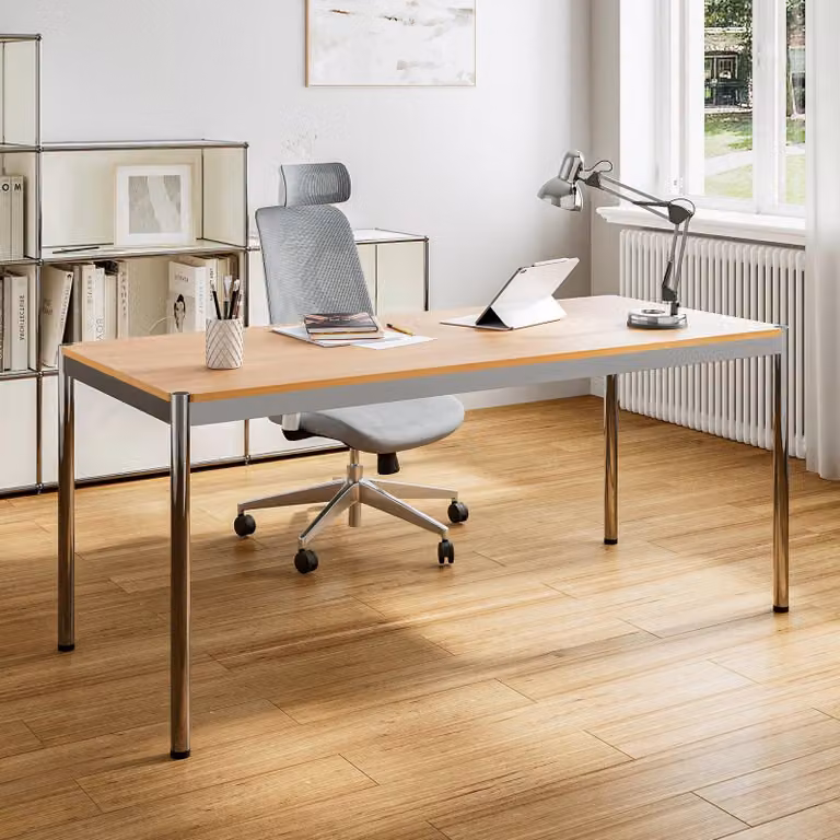 Tavolino da caffè rotondo moderno - Design minimalista - Realizzato in legno massello - 129x91.8x40 cm - Stile scandinavo