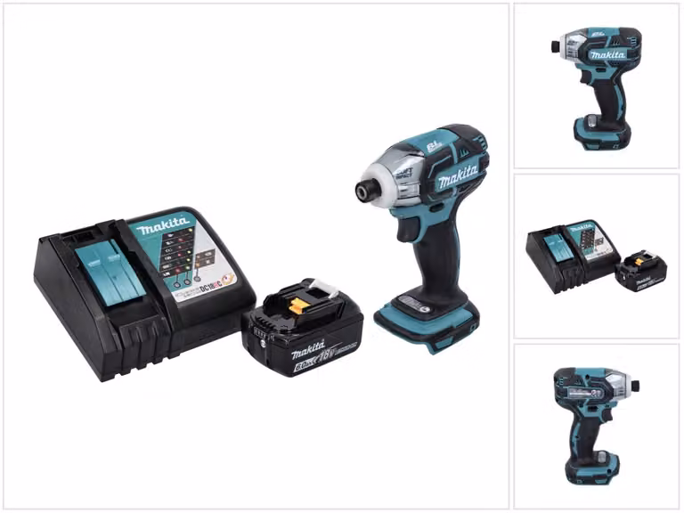Avvitatore a impulsi a batteria Makita DTS 141 RG1 18 V 40 Nm 1/4" brushless + 1x batteria ricaricabile 6,0 Ah + caricabatterie