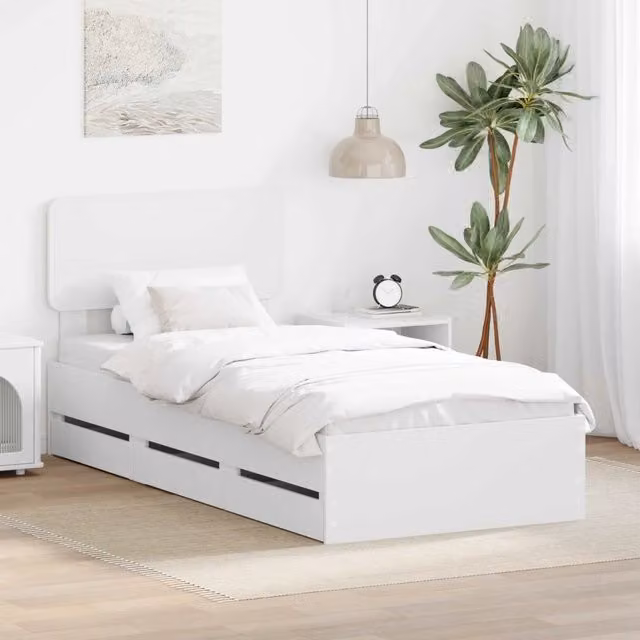 Struttura del letto Bianco 90 x 200 cm Legno ingegnerizzato 3412220