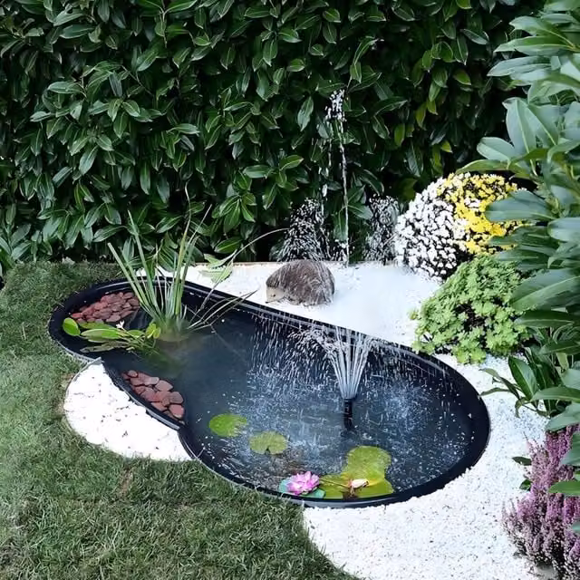 Laghetto da giardino tovel nero litri 500 da 190x105xh52