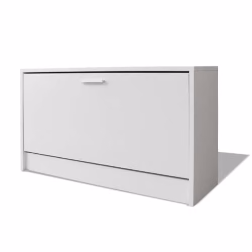 Helloshop26 Panca scarpiera stivali, cassettiera per armadio, 80 x 24 x 45 cm, colore: bianco 02_0022864