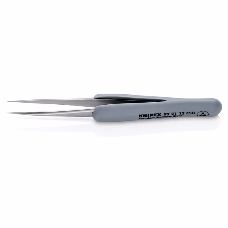 KNIPEX 92 21 12 ESD ESD Präzisionspinzette Spitz 112 mm (92 21 12 ESD)