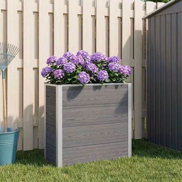 Letto rialzato da giardino Grigio 75 x 30 x 82 cm 42039086
