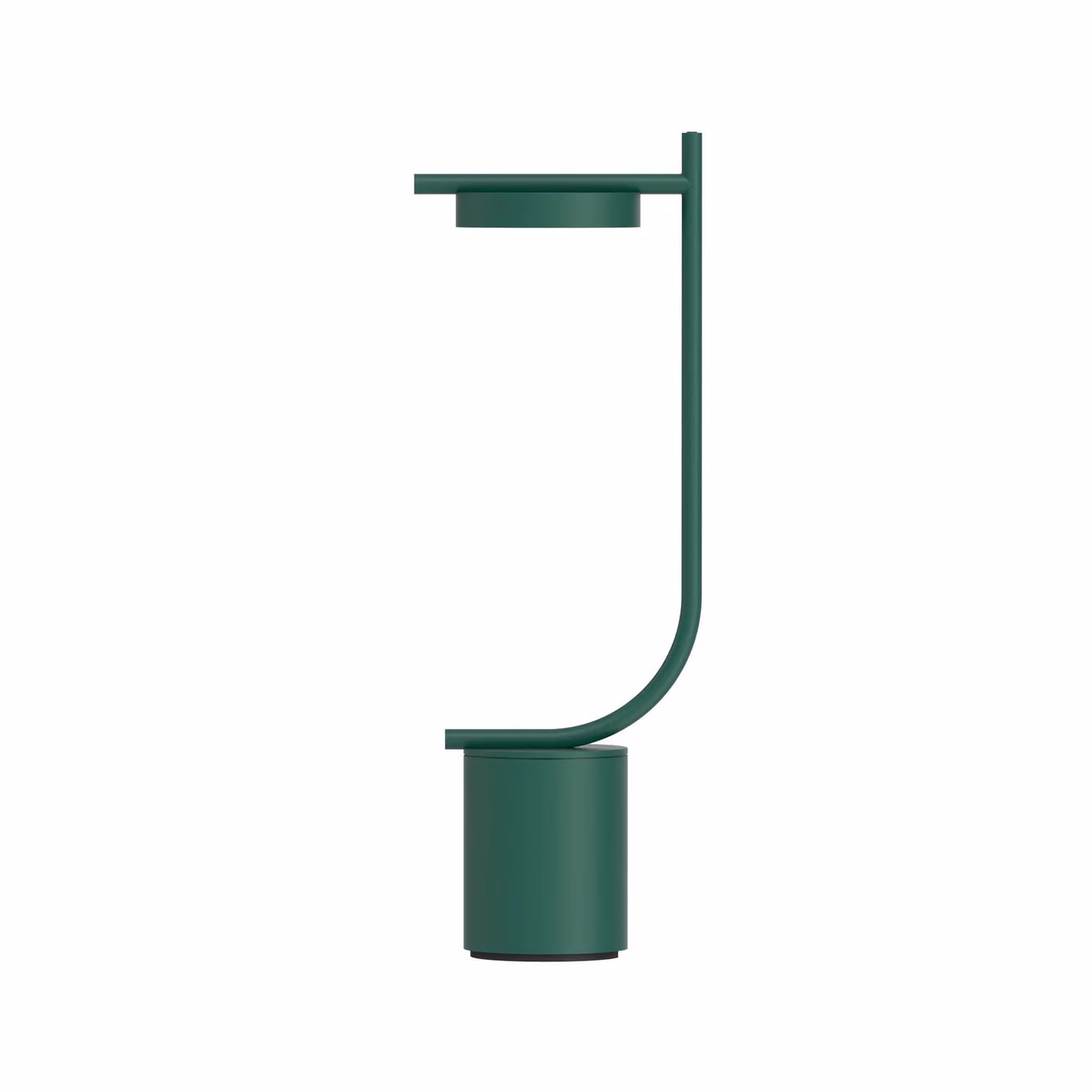 GRUPA Lampada LED da tavolo a batteria Igram, verde, 40 cm, IP44 dimmerabile, Verde, Soggiorno / Sala da pranzo, Metallo, Design