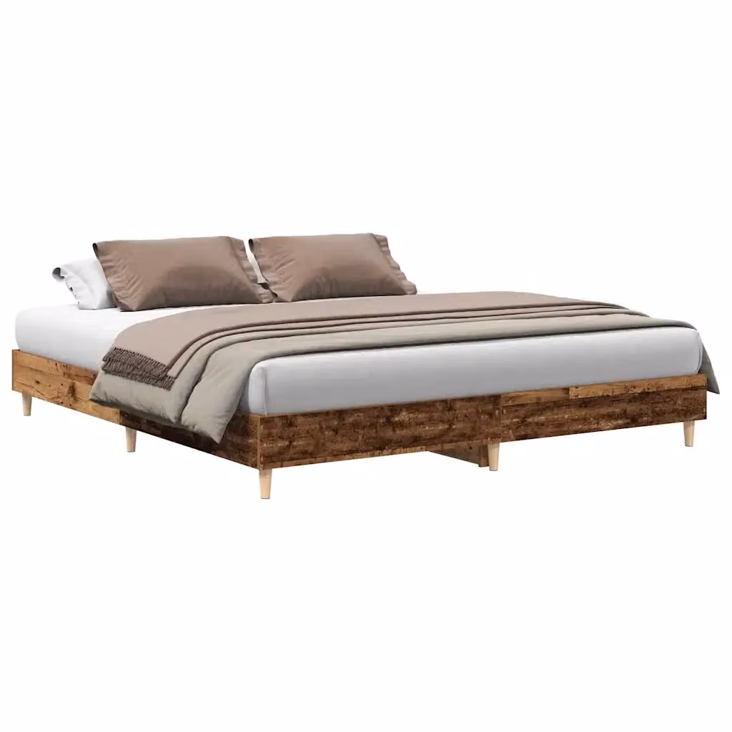 Giroletto vidaXL in legno e materiali compositi stile rustico, colore marrone, L/P: 200 x 200 cm – 2