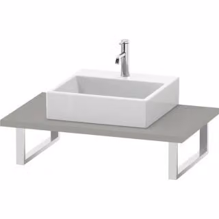 Duravit Console L-Cube 80-200x55cm, 1 AS, spessore 3cm, cemento r ma