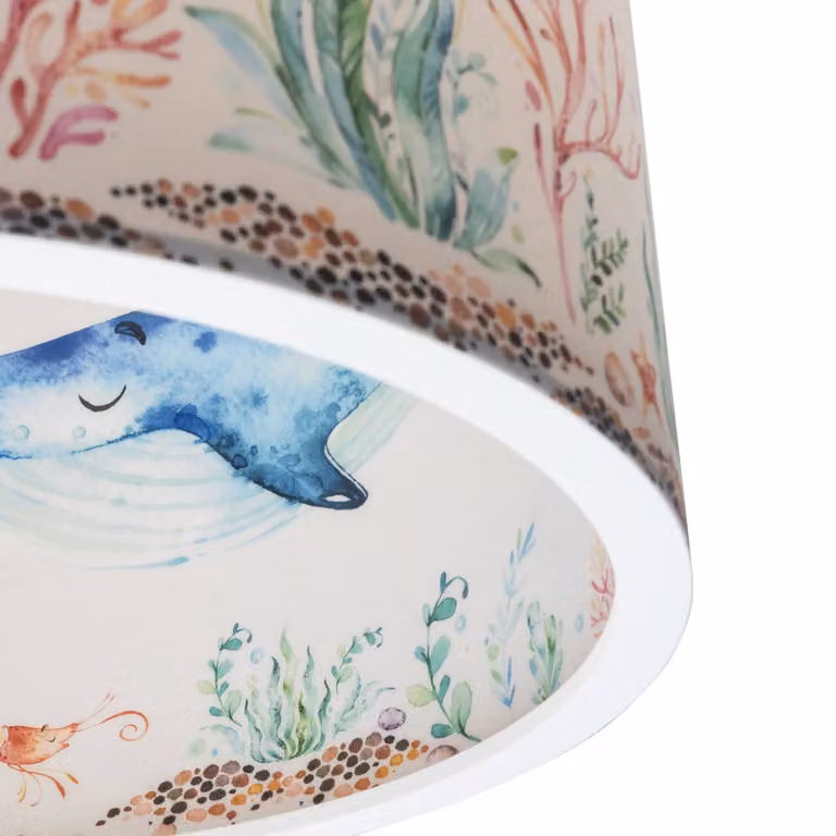 Elobra Lampada a sospensione Meerestiere, dimmerabile, Multicolore, Cameretta, Plastica, Lampada a sospensione