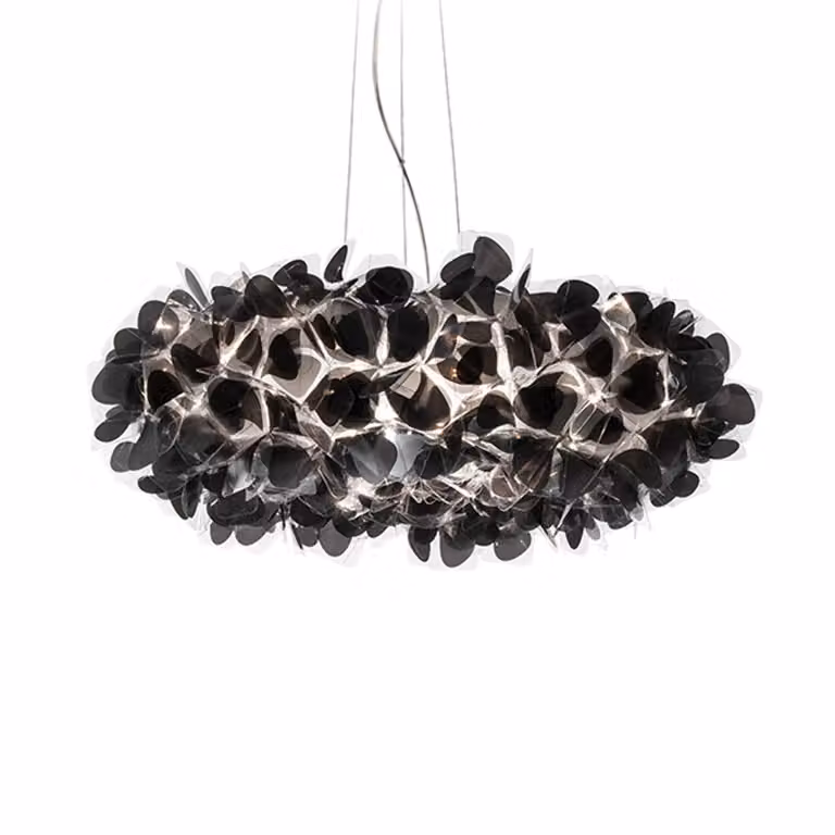 Slamp Lampada a sospensione Clizia Mama Non Mama, dimmerabile, Nero, Soggiorno / Sala da pranzo, Plastica, Design, Lampada a sospensione