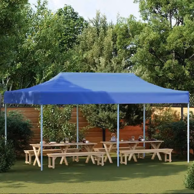 Tenda Pieghevole Pop-Up Videx Blu L: 6 m, P: 3 m, H: 2,91 m – 1