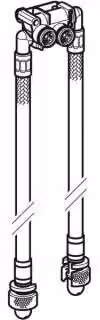 Geberit 244167001 Set di tubi flessibili corazzati per Geberit ONE