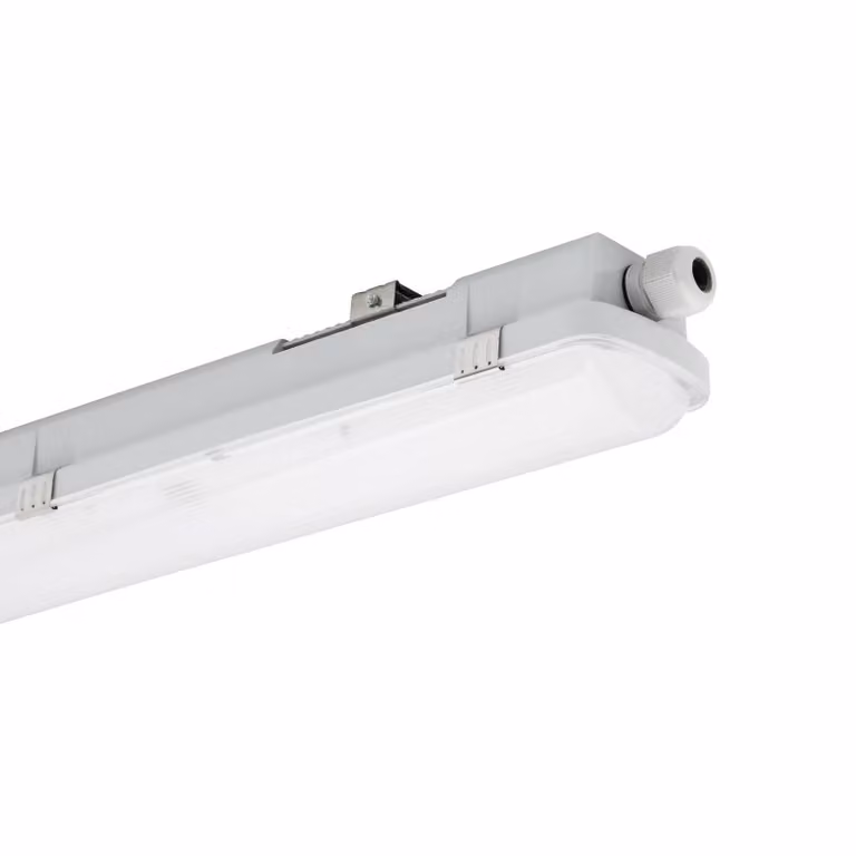 Sylvania Lampada convessa a LED RESISTO, grigio chiaro, 65 cm, 15 W, 840, IP66 RESISTO, Alluminio / Grigio / Zincato, Plastica, Plafoniera