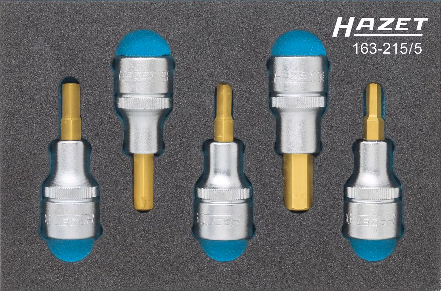 Hazet Bit set 1/2 (12.5 mm) 5-piece 163-215/5