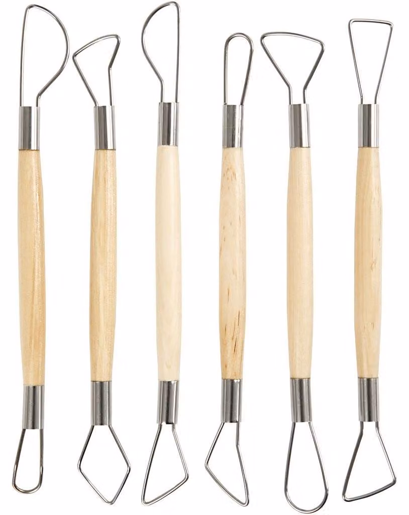 Set di utensili per la rimozione di pelucchi con manici in legno