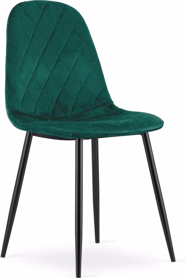Sedia ASTI - velluto verde scuro x 1
