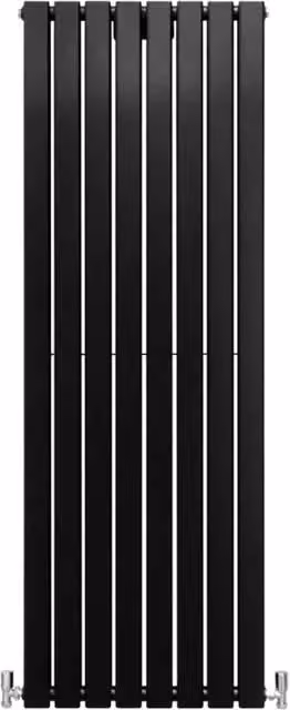 Radiatore Termosifone Termoarredo Design Piatto Pannello Elementi Nero Opaco