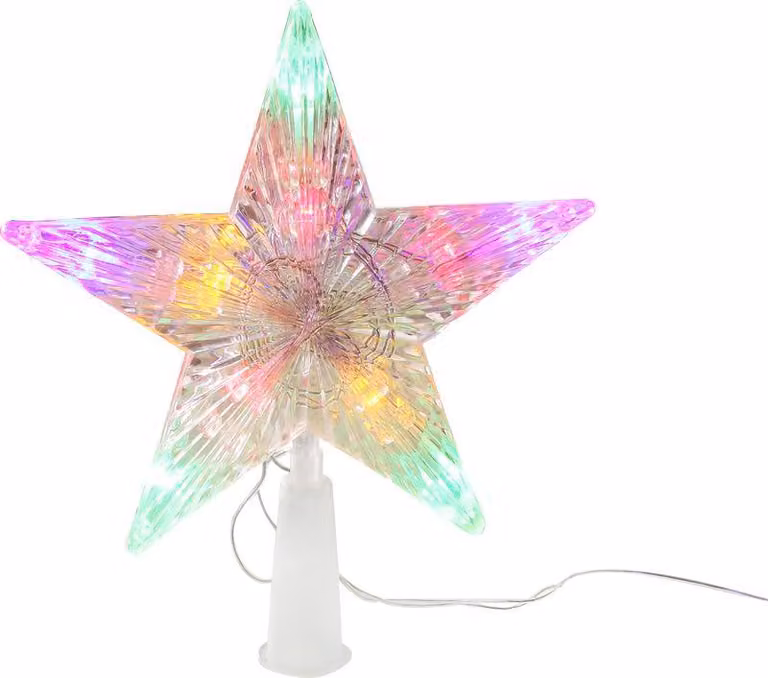 Stella MagicHome Natale, 10 LED, colorata, 2xAA