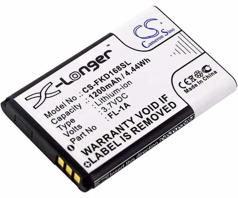 TECHTEK Batteria compatibile con [Fukuda] EK-168G, EK-268G, EK-468G, per [Teltonika] GH3000, GH4000, GH5200, MH2000 sostituisce FL-1A