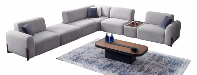 Sofagarnitur Ecksofa L-Form Designer Möbel Wohnzimmer Couch Möbel