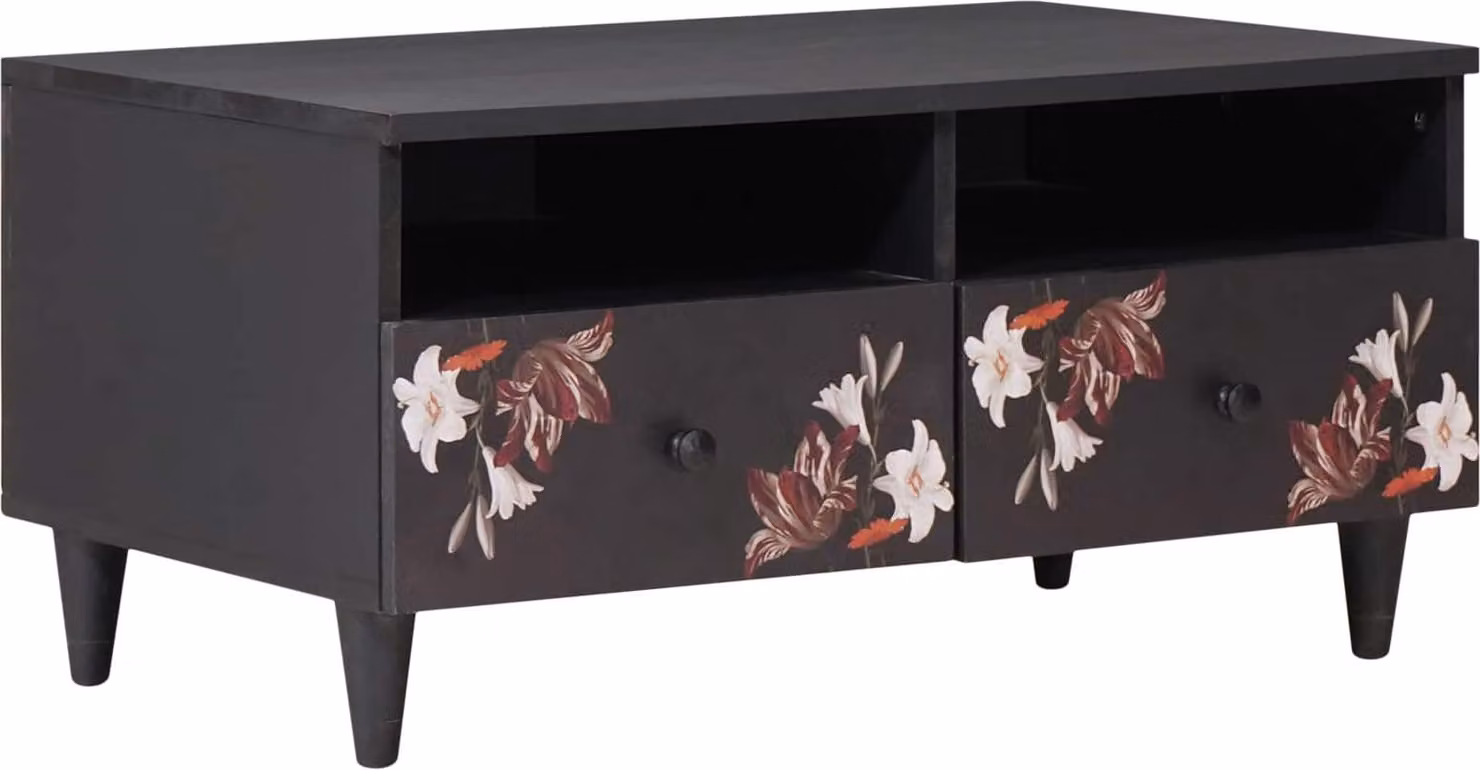 Maison Exclusive - Tavolino colorato, 80 x 54 x 40 cm, in legno massello di mango