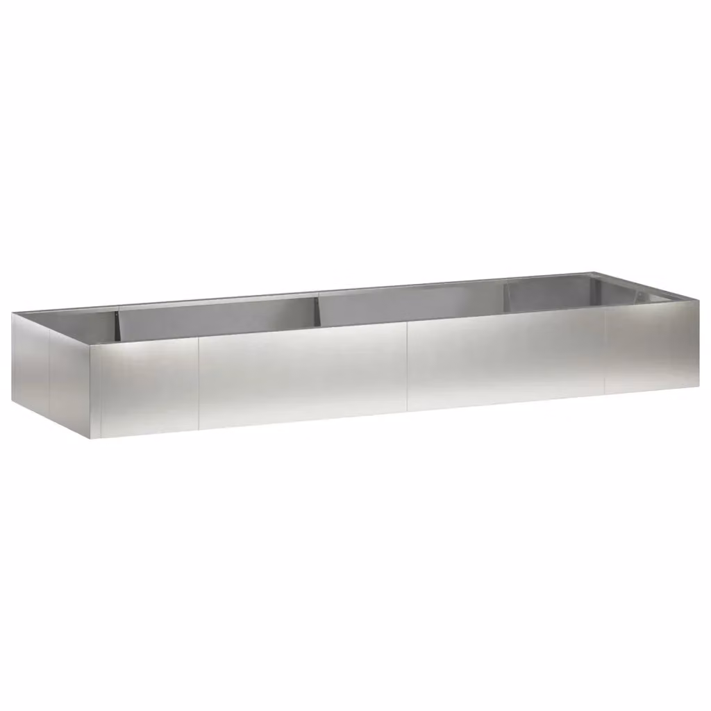 Set di 8 aiuole rialzate Videx in acciaio inox color argento L: 300 cm, P: 100 cm, H: 40 cm – 2