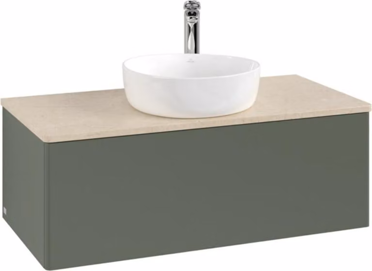V&B Mobiletto senza struttura frontale, con illuminazione Antao 100x36x50cm, HL, WBP botti., le g. m Lac