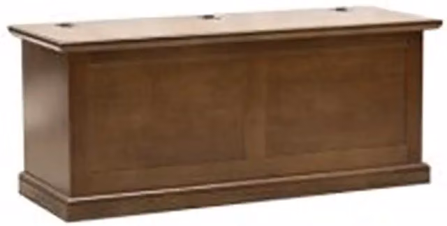 Cassapanca baule in legno di pino stile rustico KIVIO colore marrone L: 120 cm