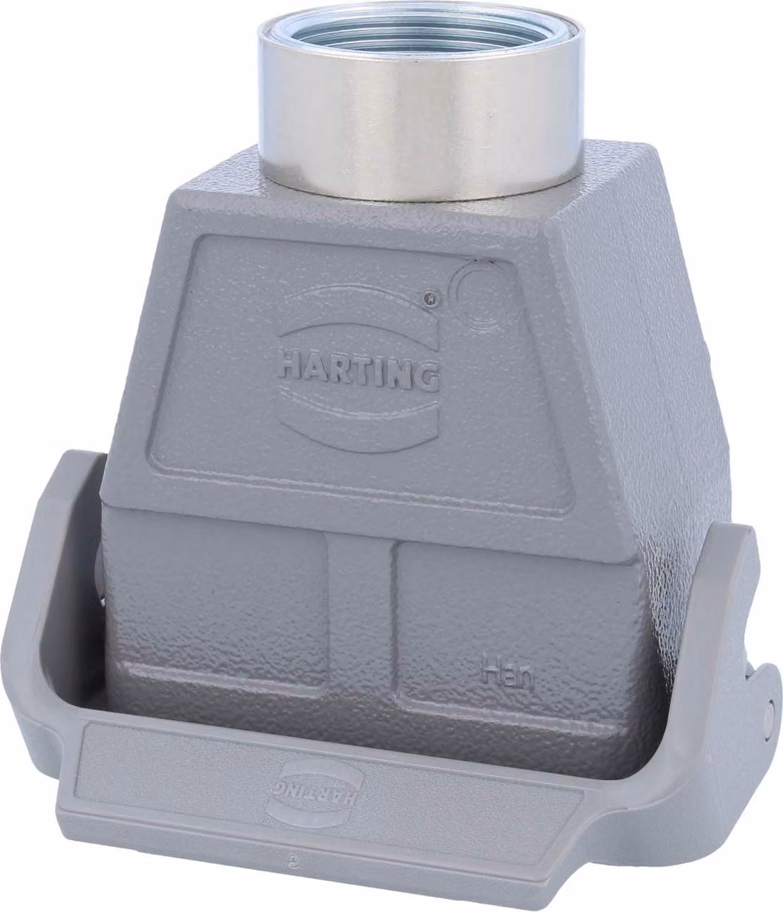 HARTING Han 10B Alloggiamento connettore alto, 1xM32 uscita cavo diritta, con 1 staffa longitudinale Vite M32 Area di serraggio