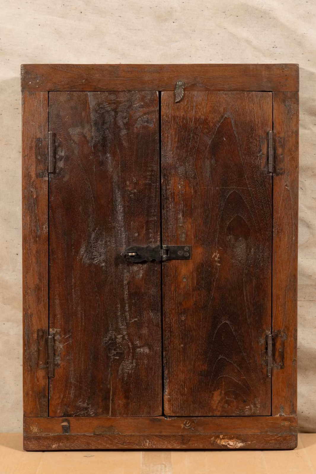 Finestre in legno di teak, dimensioni 45,5 x 6,5 x 62,5 cm, restaurate