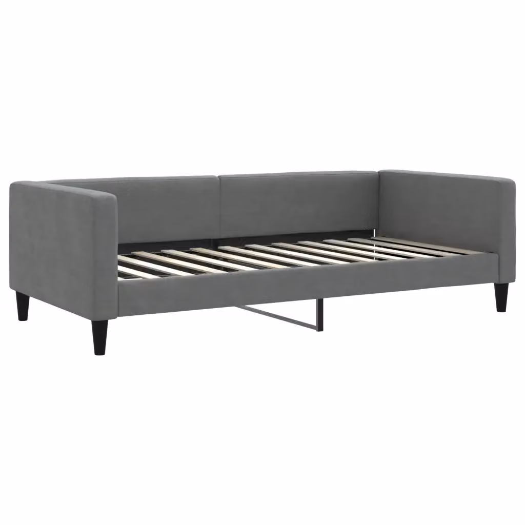 Letto da giorno moderno vidaXL in tessuto grigio con funzione letto con struttura mista L: 100 cm, P: 200 cm, H: 68 cm – 2
