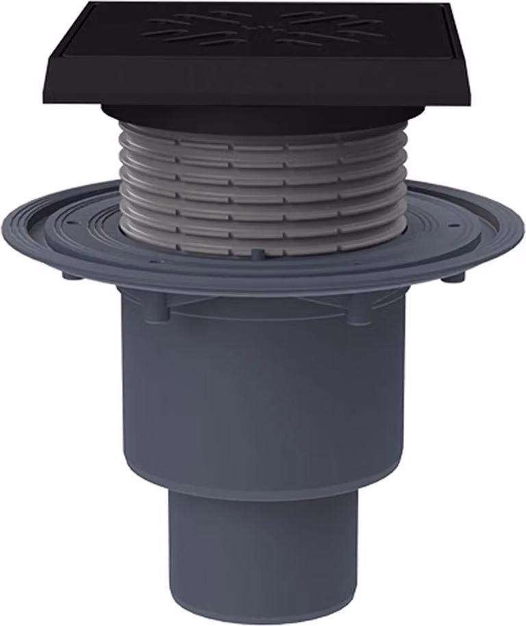Scarico a pavimento HL Hutterer & Lechner, DN50/75/110 con uscita verticale, con flangia isolante, Z