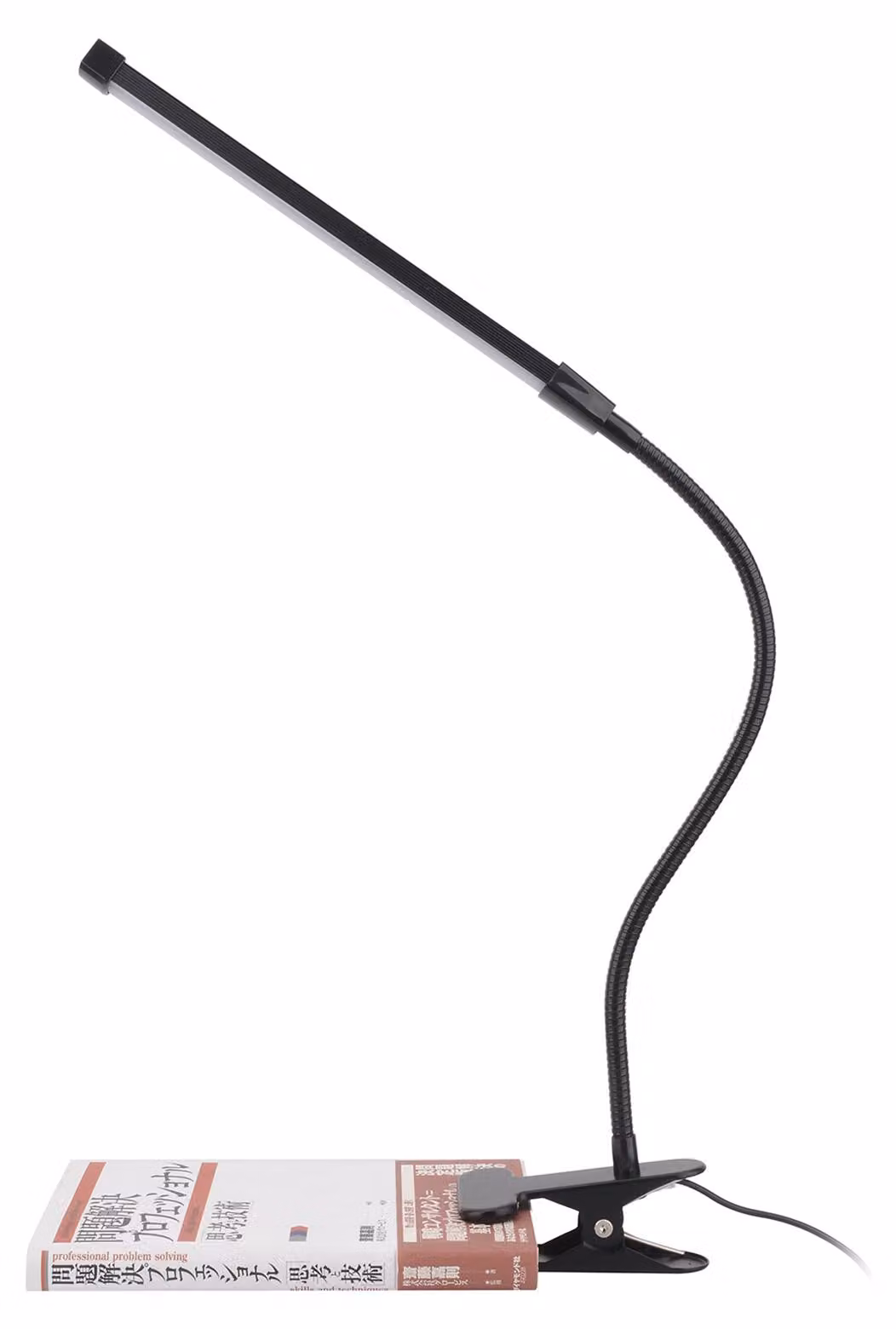 Lampada da scrivania LED pieghevole, modello a clip, ricaricabile, con alimentazione a corrente, braccio lungo, USB, ideale per comodini, studio, studenti, lavoro, lampade per la protezione degli occhi