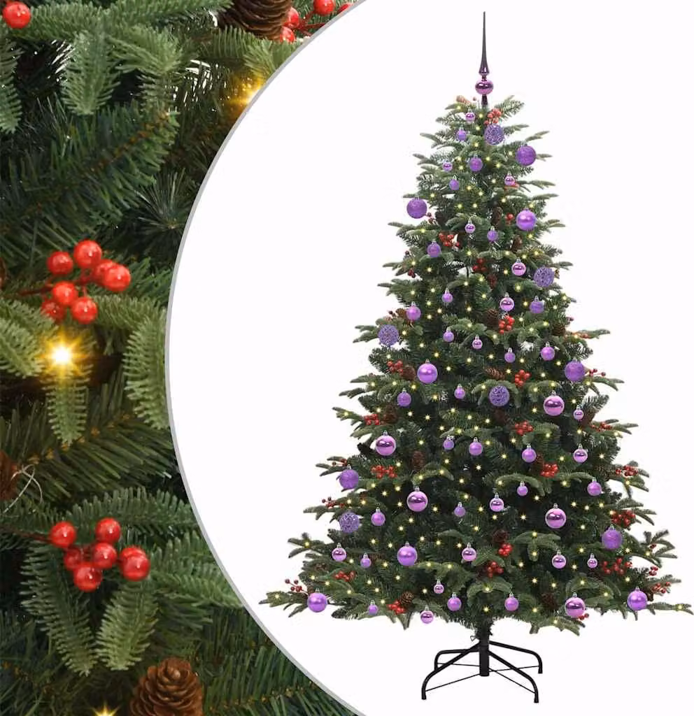 Albero di Natale artificiale con 300 LED Verde 180 cm