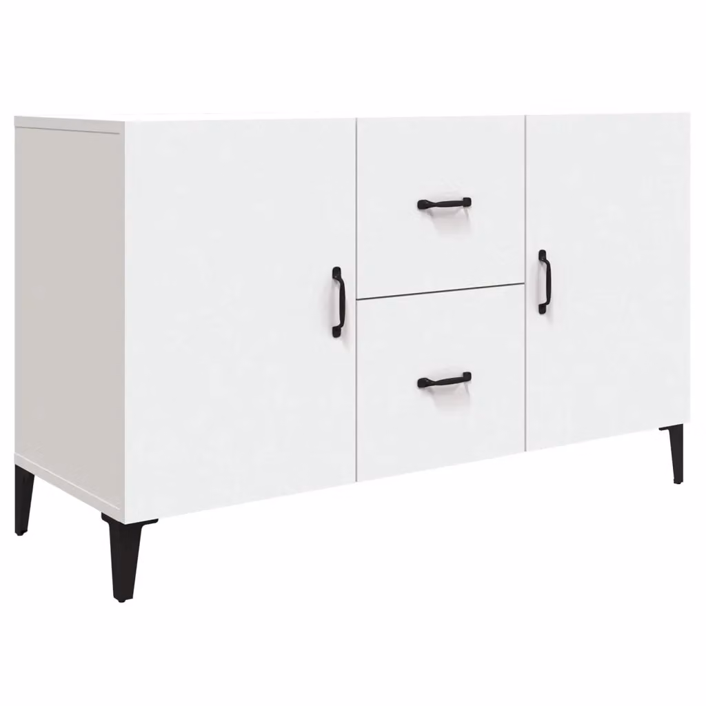 Credenza Buffet Design Mania Bianca in Legno Multistrato per Cucina e Sala da Pranzo L: 100 cm, P: 36 cm, H: 60 cm – 2