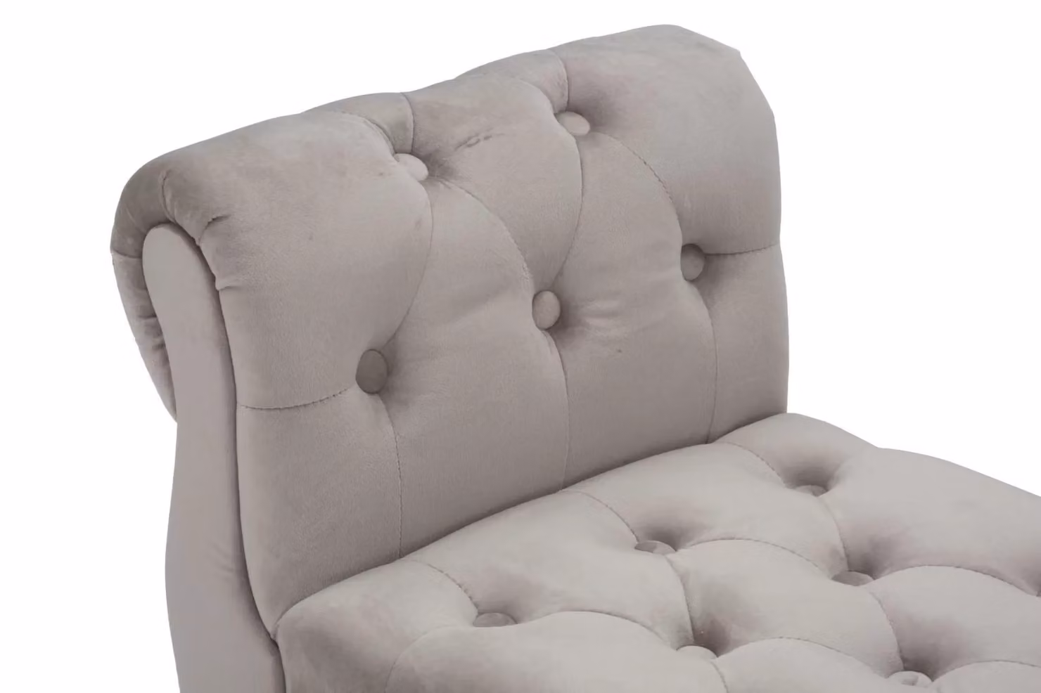 Panca Paris Charme1921 in velluto grigio e oro con struttura in legno L: 120 cm, P: 40 cm, H: 60 cm – 2