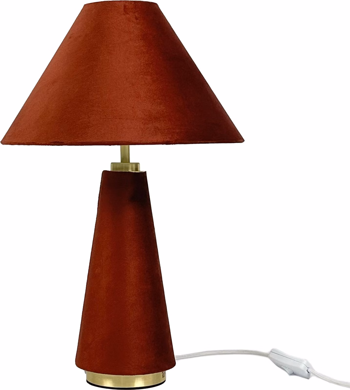 Lampada da tavolo Relaxdays, paralume in velluto e base in metallo, E14, diametro: 47 x 30 cm, lampada da comodino con cavo, camera da letto, albicocca/oro