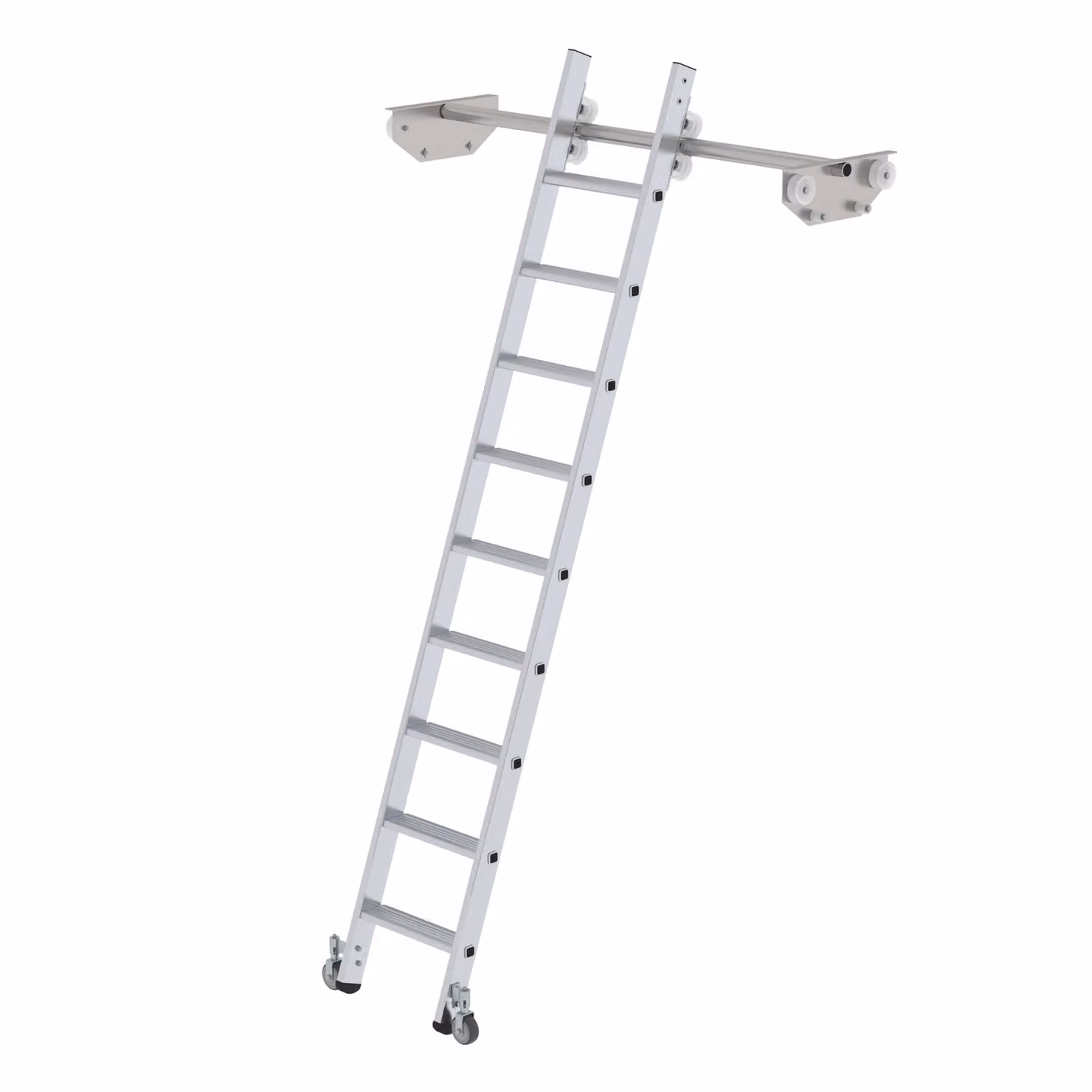 Scaletta mobile per scaffalatura doppia 9 gradini