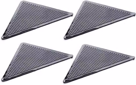 Tappetini antiscivolo - Moquette fissa - Tappetini riutilizzabili e lavabili - 5 x 5 x 5 cm - Nero
