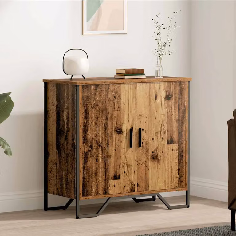 Credenza moderna vidaXL in legno vecchio marrone L: 78 cm, P: 35 cm, H: 74.5 cm