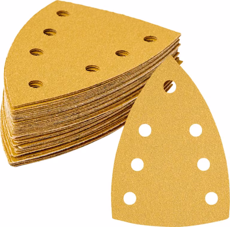 STIER fogli abrasivi Universal Delta, 100 x 150, P60, 50 pezzi, 7 fori, corindone, carta D stabile contenente lattice