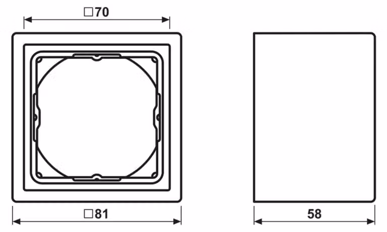 Jung LS981HBFWW Telaio a 1 canale LS 990 Altezza di installazione 28 mm (LS981HBFWW)