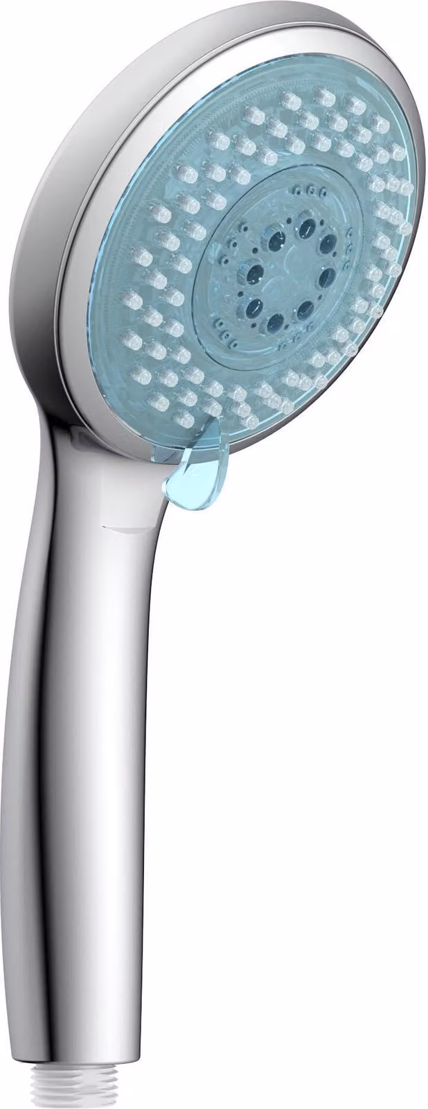 Doccetta LED GALAXIS, soffione doccia wellness con 3 tipi di getto, doccetta con 7 varianti di colore, doccetta cromata